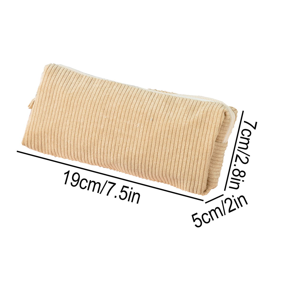 Corduroy Retro Pencil Case, La - Aesthetic Large Pencil Case Pouch recension och pris