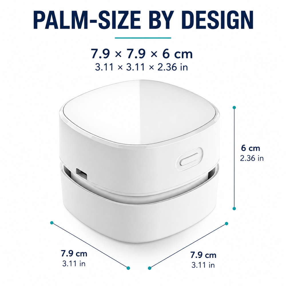 Portable Desktop Vacuum Cleane - Mini Desktop Vacuum Cleaner For Eraser Dust recension och pris