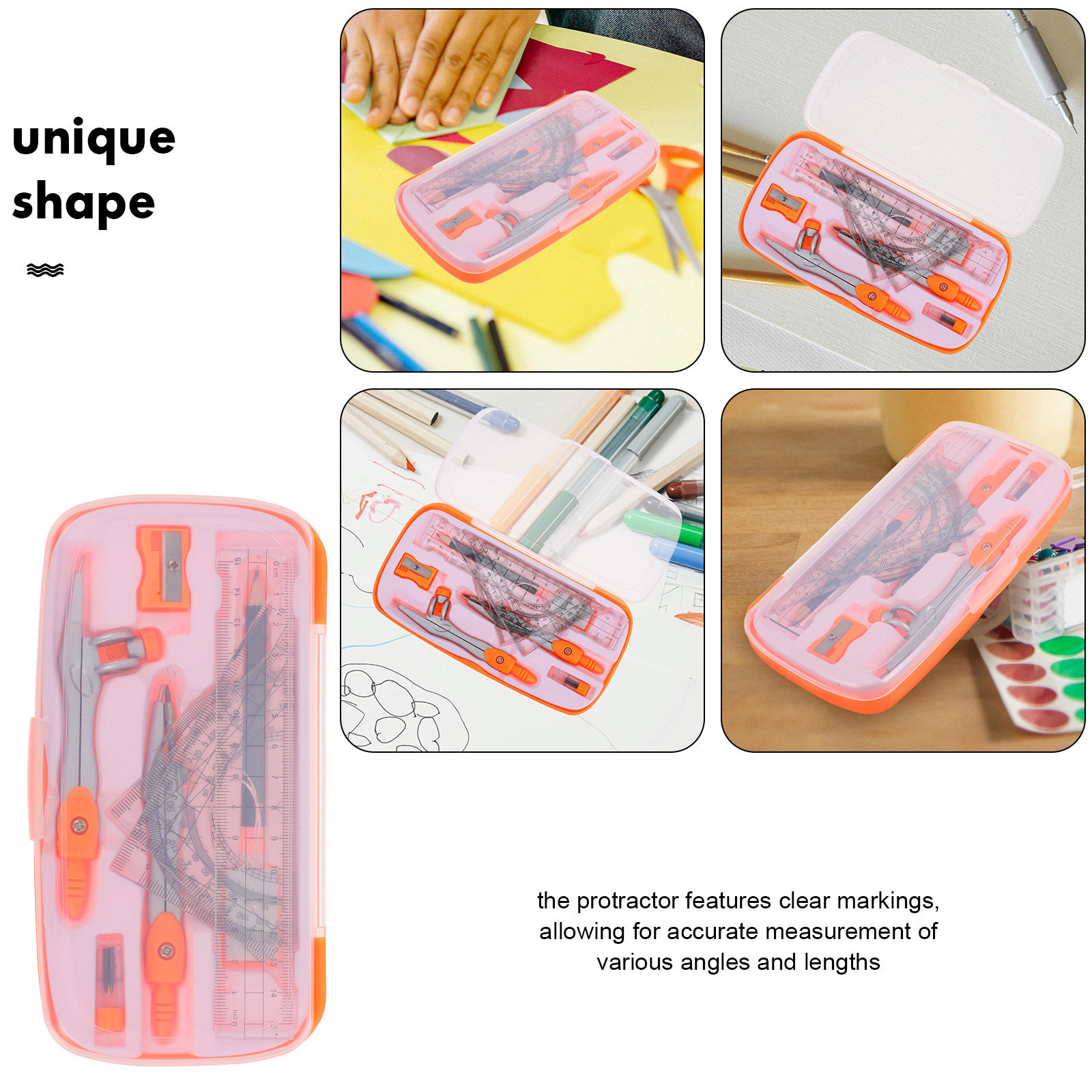 1Set Plastic Alloy Compass Pro - Math Geometry Set With Compass recension och pris